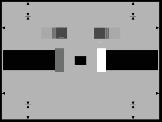 Studio Camera Line Up Resolution Test Chart Reflectance Sineimage Camera Test