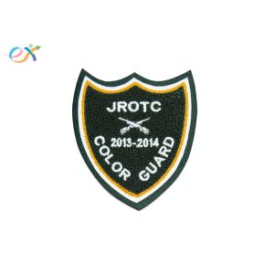 China Irregular Shape Custom Chenille Patches Double Felt Fabric Iron On With Laser Cut on sale