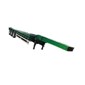70 80 Ton Lowbed Semi Trailer Low Loader Transport Heavy Equipment Extendable