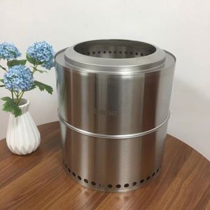 Folding Smokeless Camp Stove 3 To 5 Hours Bonfire Pit Portable