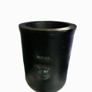 Carborundum Graphite Induction Furnace Crucible Cylindrical Straight Barrel