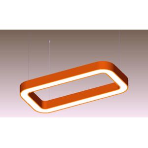 Industrial Rectangle Linear Light Aluminum LED Linear Pendant Light