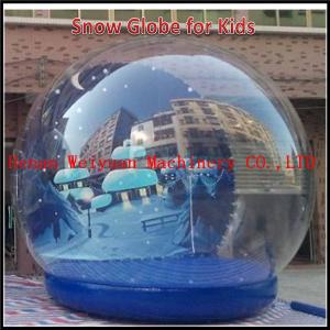 China Attractive inflatable transparent snow ball,inflatable christmas snow globe,party human size snow globe on sale