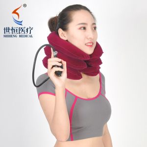 China Inflatable Neck support brace /cervical neck collar/air cervical traction device on sale