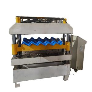 Cheap Iron Roof Sheet Roll Forming Machine For Tile Making PLC Controlled for sale