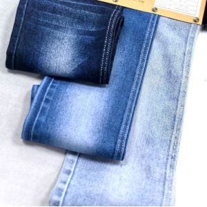 180cm Width Super Soft Right Twill Dual-core Stretch Blue Denim Fabric 10 oz