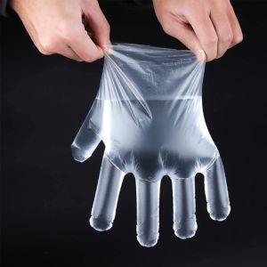 Cheap Transparent Food Grade Disposable Plastic Gloves For Cooking And Cleaning Food Processing for sale