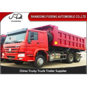 371HP Howo Dump Trailer Truck , LHD/RHD Drive Type 20cbm 40 Ton End Dump Truck