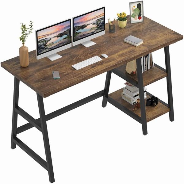 Quality Wooden Metal Office Computer Desk With Shelves ODM wholesale