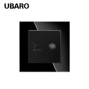 RJ45TV 8V Socket Accessories Connective Dual Cable Socket With Television