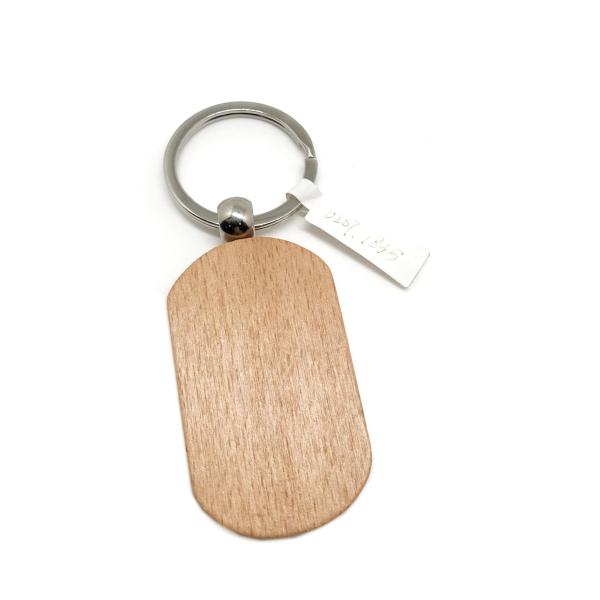 Durability Eco Friendly Customizable Wooden Keychain Engraving For Personalized
