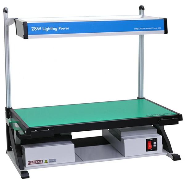 Quality 28W Lighting Power esd workbench offering static control and bright lighting to support detailed electronics repair tasks wholesale