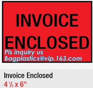 PE Packing List Envelope / mail lite bags, 7 x 5-1/2 Packing List Envelope PACKING LIST ENCLOSED Full Face Top Loadi