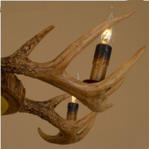 Real elk antler chandelier for indoor home lighting Fixtures (WH-AC-24)