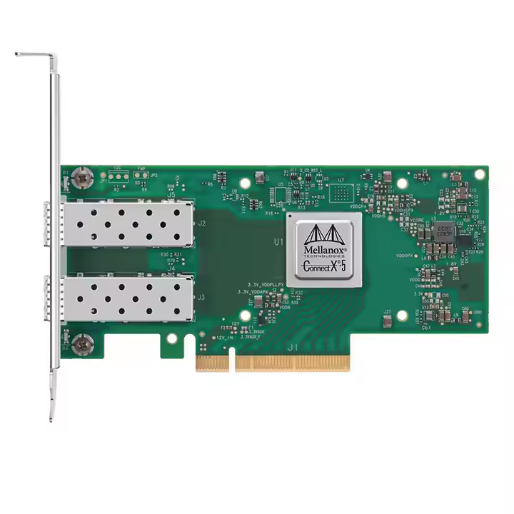 New NVIDIA Mellanox ConnectX-5 MCX512A-ACUT Dual-Port 100GbE NIC PCIe Gen4 750ns