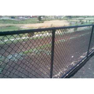 Galvanized Black Chain Link Fence Cost Gate 1.8m*0.9m from  . Victoria 