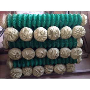 Cheap 9 Gauge Low Carbon Iron Wire Sports Fence ， Chain Link Yard Fencing for sale