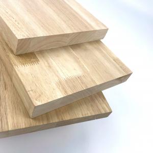 Cheap Harmless Practical Rubber Wood Panel , Lightweight Finger Joint Rubber Board for sale
