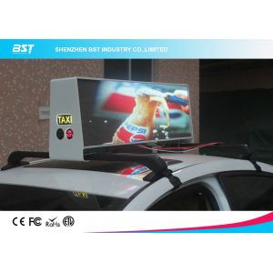 Waterproof SMD 3 In 1 P5 Taxi Roof LED Display 1R1G1B For Commercial Advertising