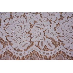 150 CM X 150CM Multi Color Big Flower Eyelash Lace Fabric with kniting cord