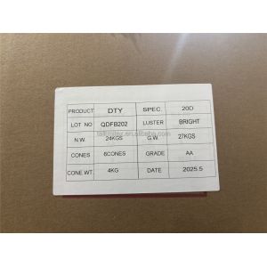 Customized 100% Polyester DTY Melange Yarn 20D/50D/75D/100D/120D/150D Raw