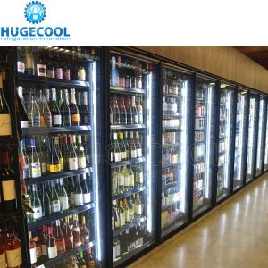 Customization Commercial Walk in Cooler with Glass Door Beer Cave Display Cold