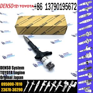 Diesel Fuel Common Rail Injector Assembly 23670-30120 095000-7810 For Toyota