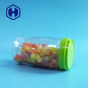 Airtight 30oz 900ml Sealable Plastic Packing Jar With Liner Lids