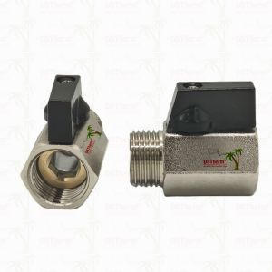 Nickel Plated Mini Ball Valve For Plumbing System 1/2'' Corrosion Resistance