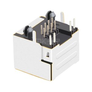 LPJE101AGNL-1 RJ45 Jack Without Magnetics Single Port Tab Up Yellow/Green LED