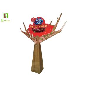 Creativel POP POS Displays , Flat 3d Cardboard Tree Props New Year Celebrating