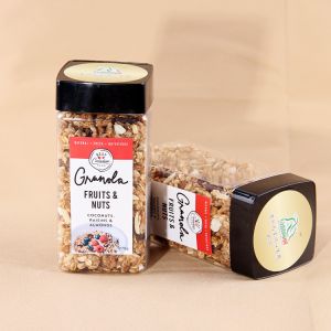 Food Grade Oats Clear Pet Plastic Square Jar With Screw Top Lid