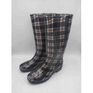 Customized Female Rain Boots Non Slip Sole Womens Tall Gumboots Waterproof