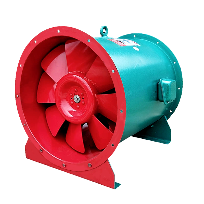 Low Noise Axial Flow Fire Smoke Exhaust Fan For High-Rise Buildings Indoor