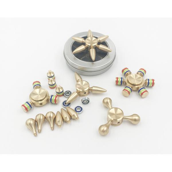 Wholesale Cheap price copper brass material detachable hand fidget finger spinner QL1102
