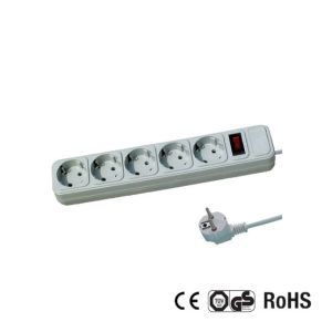 Cheap Germany Type Extension Socket With 1.5m Wire, With Switch CE/GS Certificate for sale