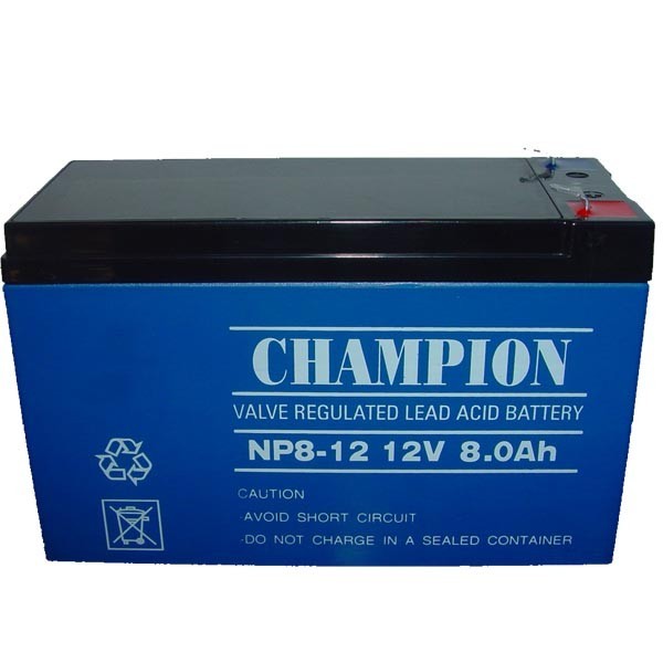 Quality Champion AGM battery 12V8AH Lead Acid battery 12V8AH Storage battery manufacture wholesale