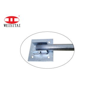 Electro Galvanized Swivel Screw 34mm Scaffolding Jack Base Q235