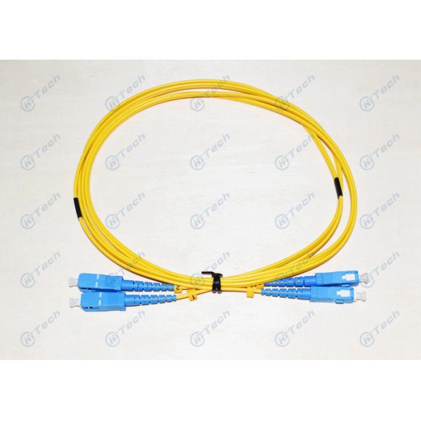 Quality Low Toxicity LSZH SC To SC Single Mode Fiber Cable Duplex 9/125μM Polishing Type UPC wholesale