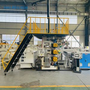 3-8mm PVC Artificial Marble Sheet Machine Production Line With ABB Inverter Gear