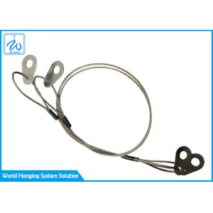 High Tensile Lifting Wire Rope Sling With Steel Tabs For Hanging Lights