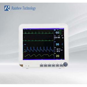 Multi Parameter Patient Monitor ECG HR RESP SPO2 NIBP Temp