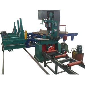 Wood sawmill band sawing machine, Vertical Band Saw Sawmill With Log Carriage