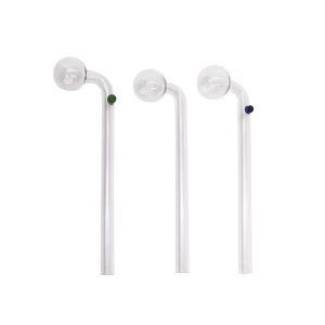 Cheap Inhale Elbow Transparent Borosilicate Glass Smoke Pipe for sale