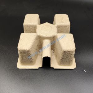 Yellow eco-friendly corrugated pulp, pulp molded base for small household