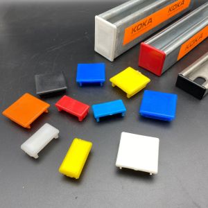 Factory Colorful 41x41 41x21 Plastic Channel End Cap