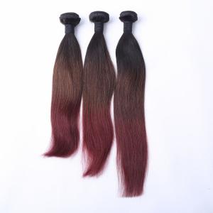 China 2017 Fashion 8A Grade Thick Hair Ombre 3 Color Silky Straight Brazilian Remy Hair Bundles on sale