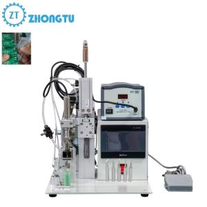 220V Semi Automatic Tin Soldering Machine with 40×40×50cm Compact Design