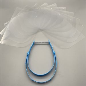 CE Certificate Clear Transparent Anti Fog Face Shield Adjustable Elastic