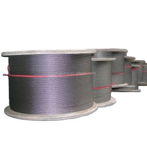 China 6x19 IWRC Bright Stainless Steel Wire Rope Polished and Corrosion Resistant for Long-Lasting Performance on sale